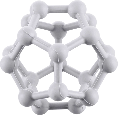 Silikonové kousátko Atom – šedé