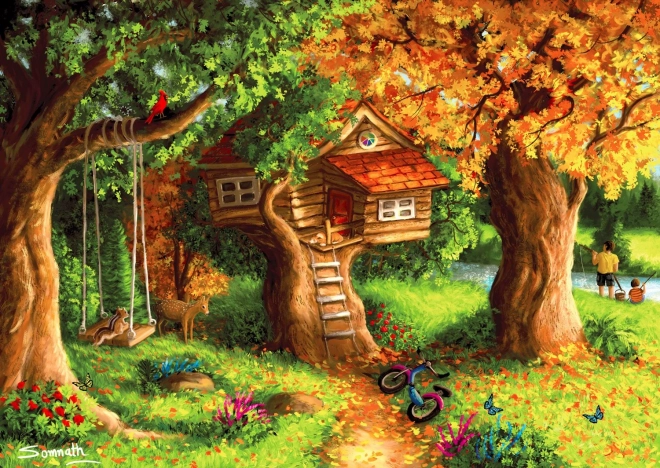 ENJOY Puzzle domek na stromě 1000 dílků