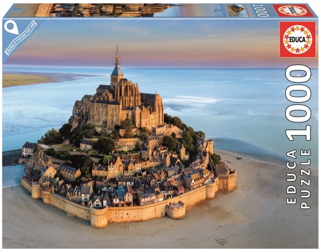 Puzzle Mont Saint Michel ze vzduchu 1000 dílků