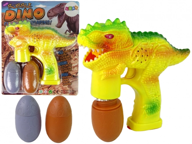 Mýdlové bubliny Dinosaur Bubble Liquid Egg Yellow