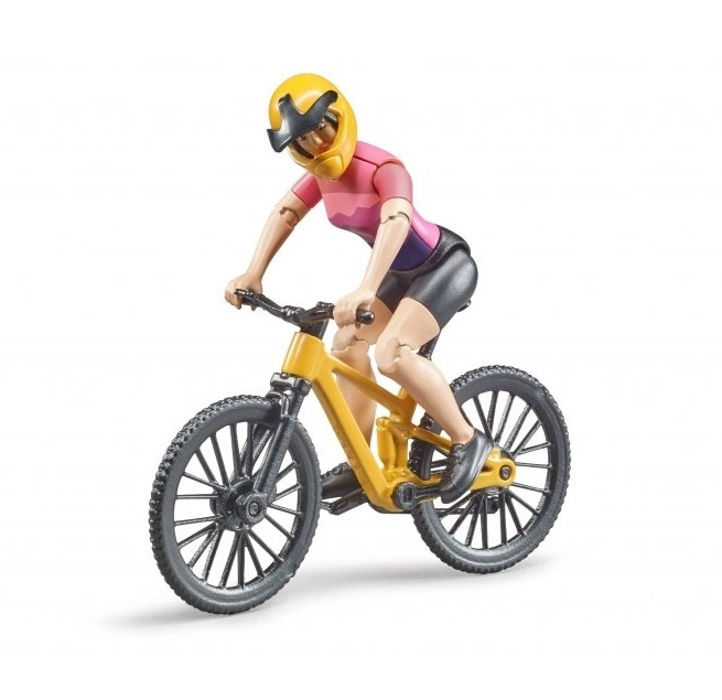 Bruder horské kolo s figurkou cyklistky