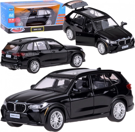 kovový sběratelský model bmw x5 m se světly a zvukem, černý