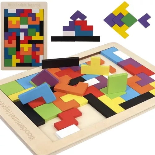 Dřevěné puzzle/ tetris Kruzzel 22667