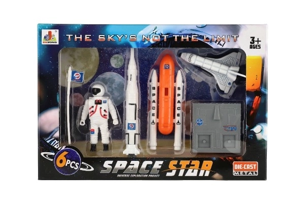 Vesmírná hračka - sada astronautů a raketoplánu
