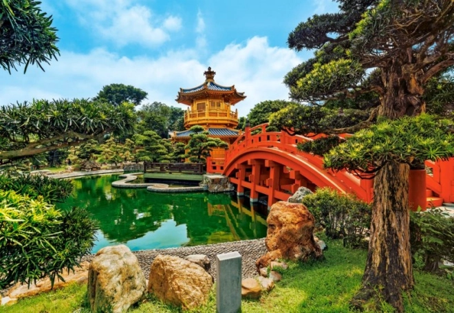 Puzzle 1000 dílků Zahrada Nan Lian Hongkong