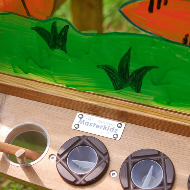 Masterkidz 4stranná průhledná akrylová tabule na malování s kelímky