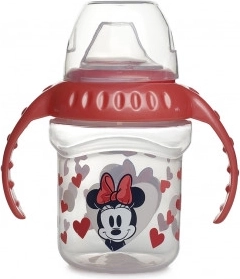 Netekoucí hrneček s pítkem a držátky MINNIE 250 ml