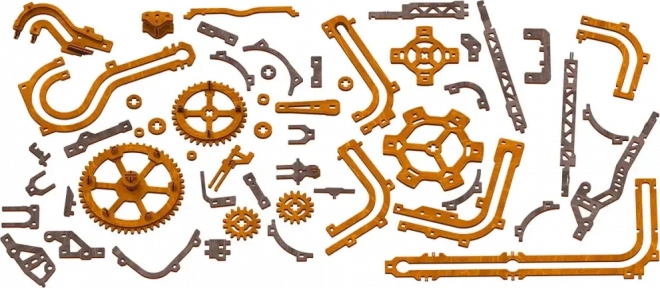 Dřevěná kuličková dráha 3D puzzle