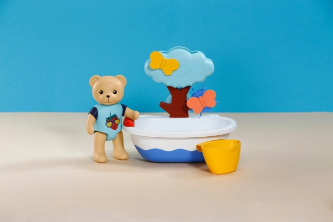 BABY born splish splash vanička s medvídkem