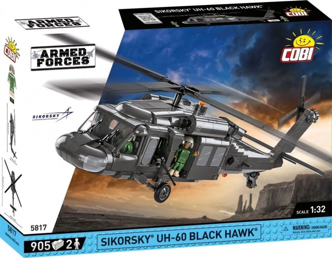 COBI 5817 Armed Forces Sikorsky UH-60 Black Hawk, 1:32, 905 k, 2 f