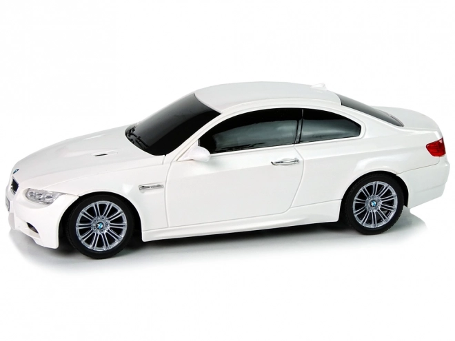 BMW M3 Dálkově ovládané auto bílé 2,4 G Volant na dálkové ovládání 1:18 Zvuková světla