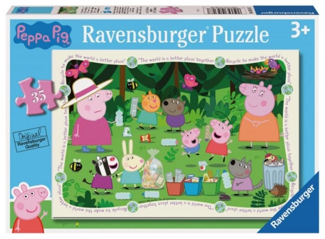 Puzzle 35 dílků Peppa Pig