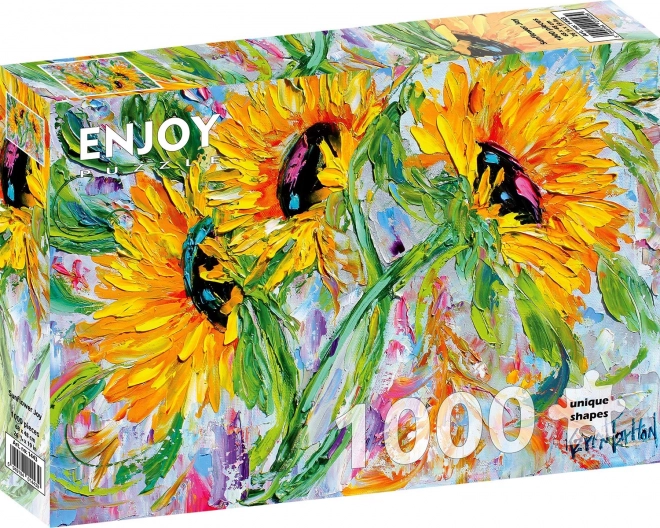 Užijte si puzzle Slunečnicové potěšení 1000 dílků