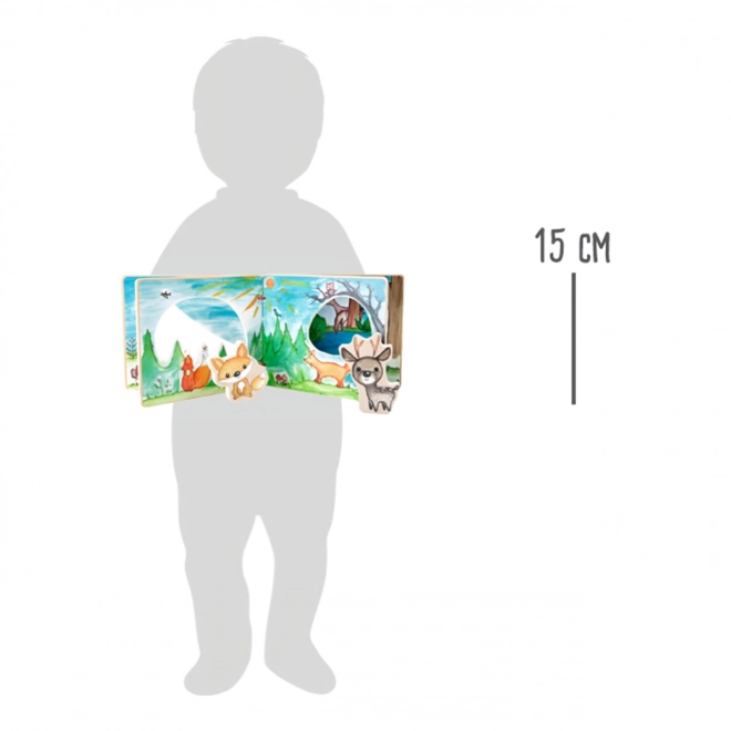Interaktivní dřevěná obrázková knížka Small Foot