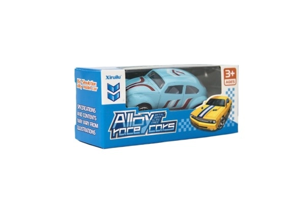 Kovové závodní auto 6 cm v krabičce