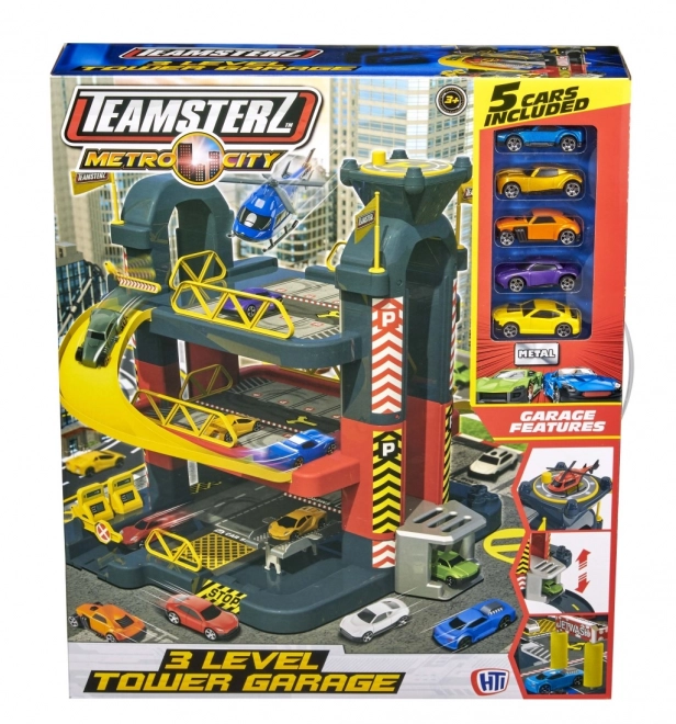 Teamsterz třípatrová garáž s automobily