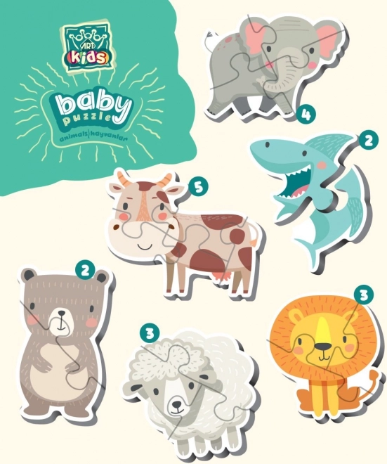 ART PUZZLE Baby Puzzle Zvířata (2-5 dílků)