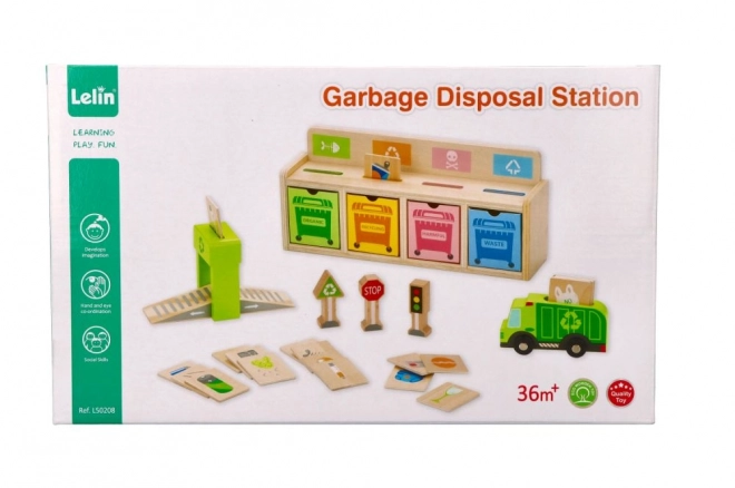 Dřevěná recyklační hračka pro děti