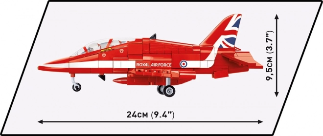 Stavebnice BAe Hawk T1 Červené šípy 389 dílků