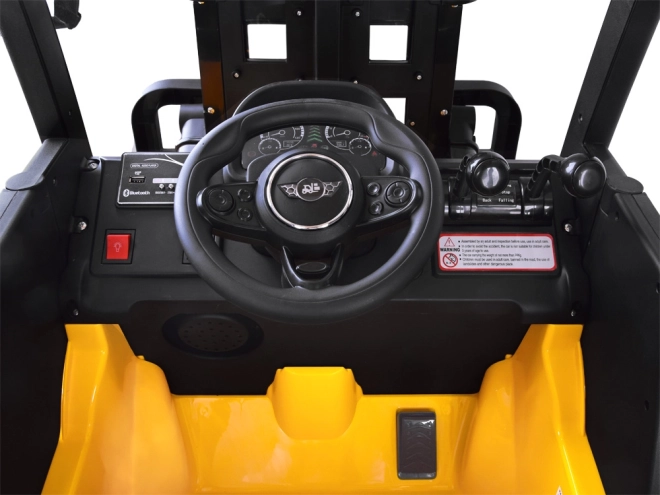 Dětský elektrický vysokozdvižný vozík na dálkové ovládání – Žlutá