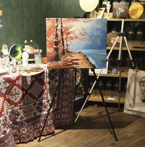 Kovová malířská stojanová malba