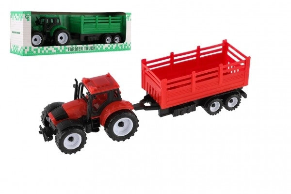Plastový traktor s přívěsem