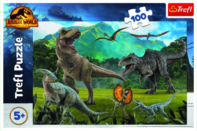 Puzzle dinosauři Jurassic Park 100 dílků