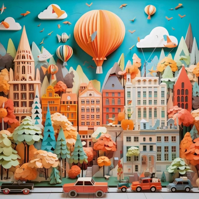 Heye čtvercové puzzle městská krajina 1000 dílků