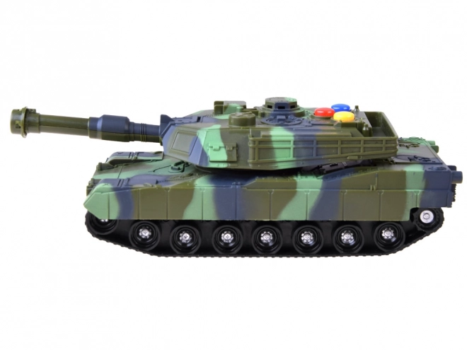 Vojenský tank s efekty světel a zvuku