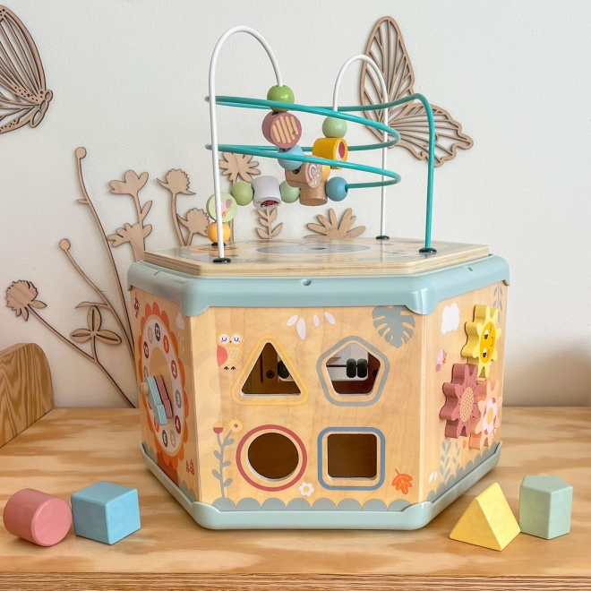 Interaktivní dřevěný šestiúhelník Montessori TOOKY TOY