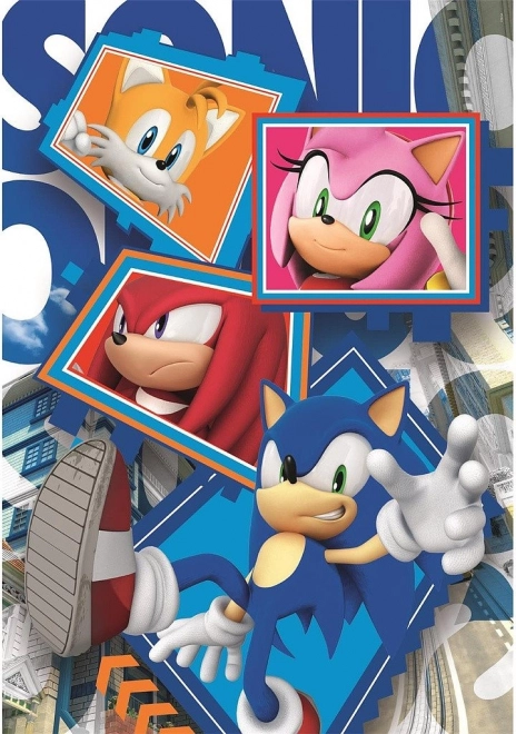 Clementoni puzzle ježek Sonic: parťáci 104 dílků