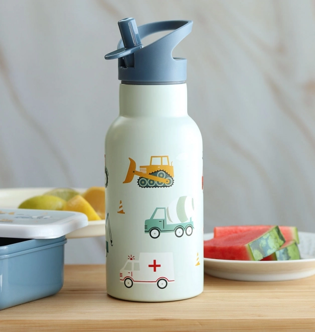 A Little Lovely Company Nerezová lahev na pití 500 ml – Vozidla