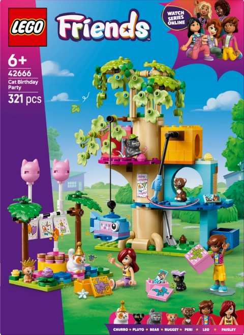 Lego Friends Kočičí narozeninová oslava a dům na stromě