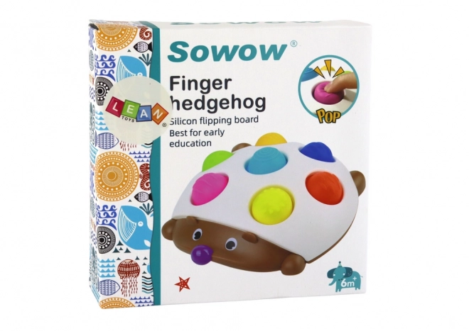 Ježek senzoryční Zábavná Montessori deska