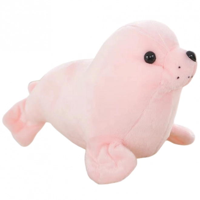 Růžová plyšová tuleně 24 cm