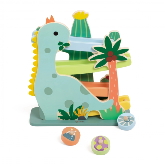 Klasická dřevěná dinosauří dráha
