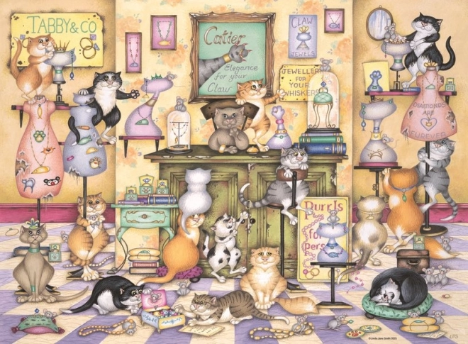 Puzzle Hrátky rozdováděných koček
