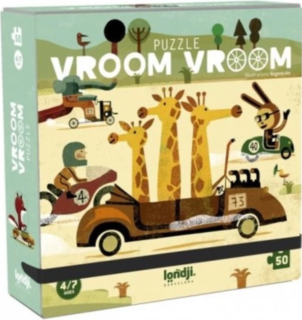 Puzzle Velké závody Londji - 50 dílků