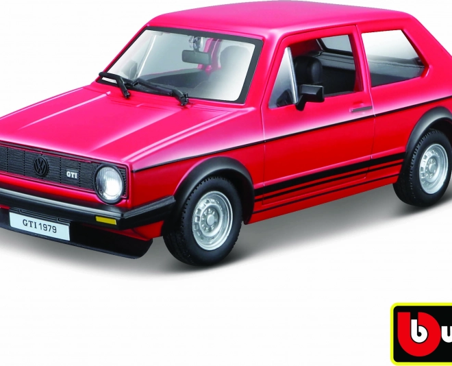 Bburago model auta Volkswagen Golf MK1 GTI červený 1:24