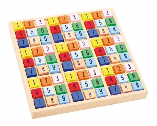 Small Foot dřevěné sudoku barevné kostičky