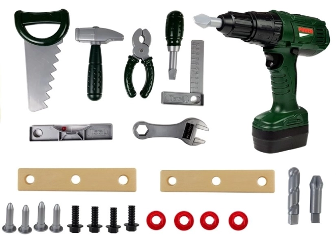 DIY Dětská sada nářadí v batůžku pro malého kutila - 19ks