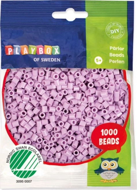 Zažehlovací korálky pastelové fialové