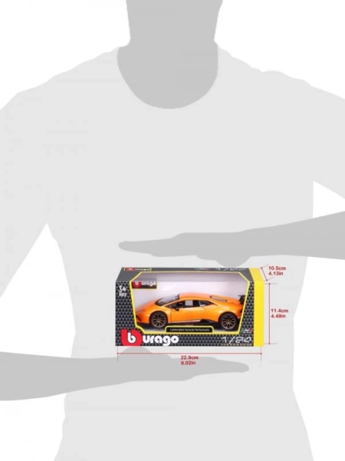 Lamborghini Huracan Performante oranžová model 1:24