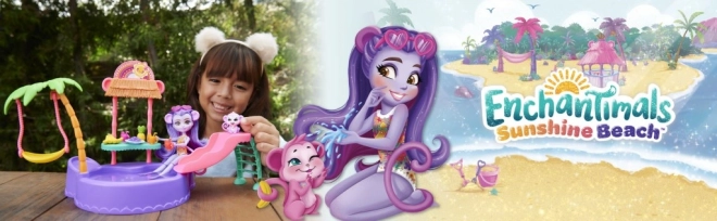 Sada Enchantimals Tropical Pool + panenka Monkey