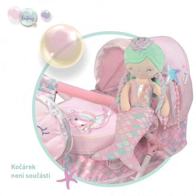 Plyšová panenka Ocean Fantasy - 36 cm s kolébkou