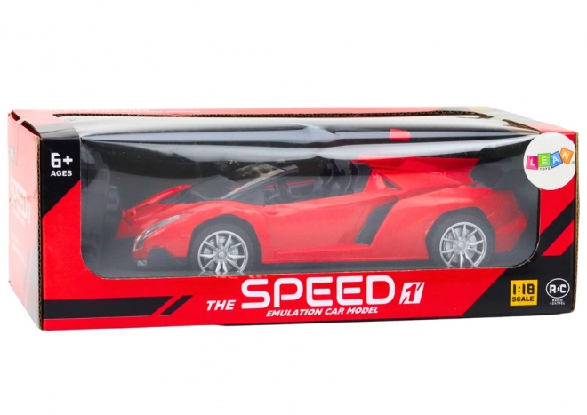Červené sportovní zábavní auto RC 1:18