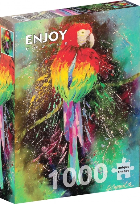 Puzzle barevný papoušek 1000 dílků
