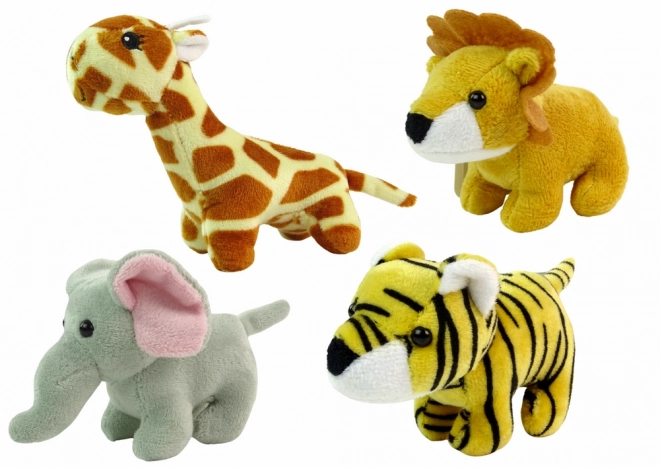 Mini plyšová zvířátka Safari, 4 modely