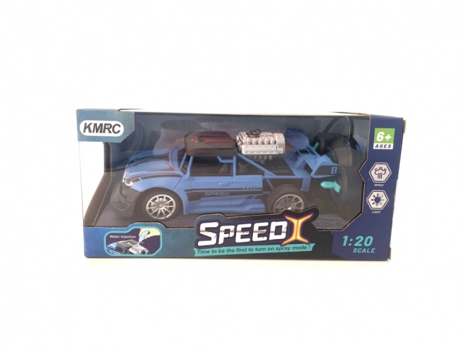 RC auto s kouřovými efekty - modré
