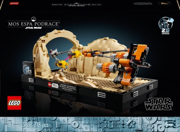 LEGO STAR WARS diorama: závod kluzáků v Mos Espa